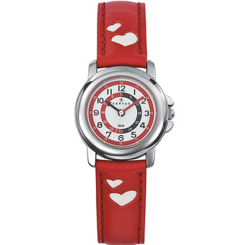 CERTUS Classic Kids Red Leather Strap