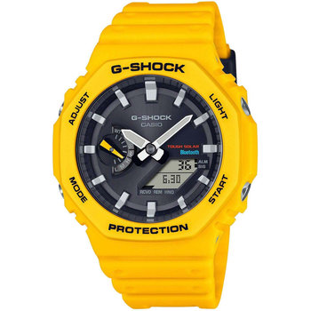 CASIO G-SHOCK Smartwatch Tough Solar Chronograph Yellow Rubber Strap