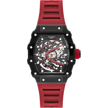 LEE COOPER Automatic Red Silicone Strap