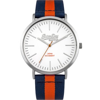 SUPERDRY Oxford Blue & Red Fabric Strap