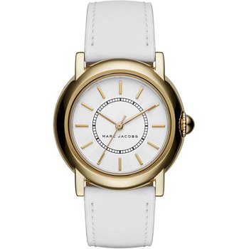 MARC BY MARC JACOBS Courtney Gold White Leather Strap