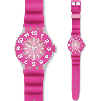 SWATCH DIE ROSE Pink Silicone