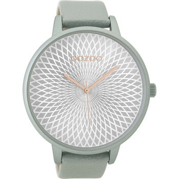 OOZOO Timepieces Light Blue Leather Strap