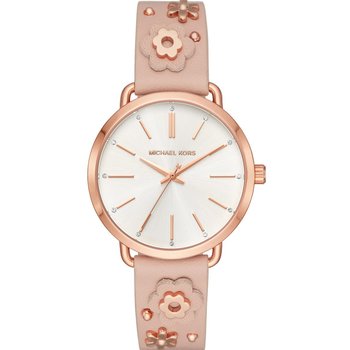 Michael KORS Portia Crystals Pink Leather Strap
