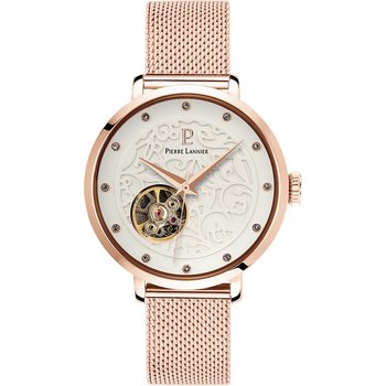 PIERRE LANNIER Automatic Crystals Automatic Rose Gold Stainless Steel Bracelet