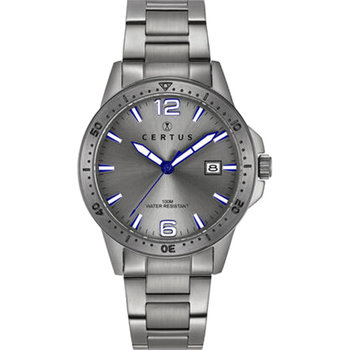 CERTUS Gents Grey Stainless