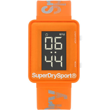 SUPERDRY Sports Chronograph Orange Silicone Strap