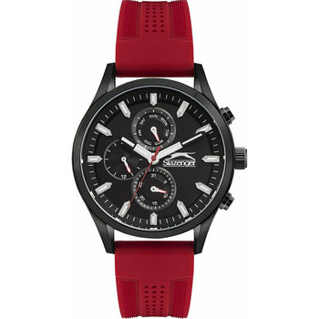 SLAZENGER Gents Red Silicone Strap