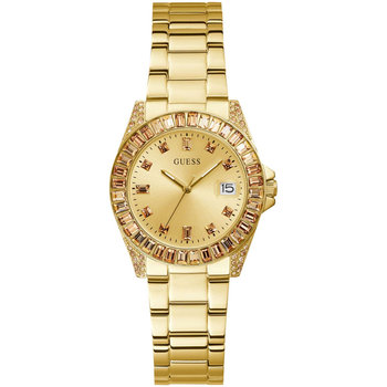 GUESS Opaline Crystals Gold Stainless Steel Bracelet