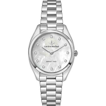 LUCIEN ROCHAT Mademoiselle Diamonds Silver Stainless Steel Bracelet