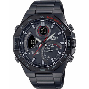 CASIO Edifice Tough Solar Smartwatch Chronograph Black Stainless Steel Bracelet