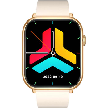 JAGA Smartwatch JS18 Beige Silicone Strap