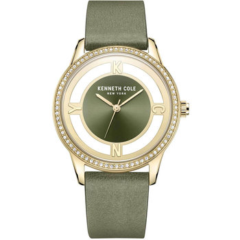 KENNETH COLE Crystals Green Leather Strap
