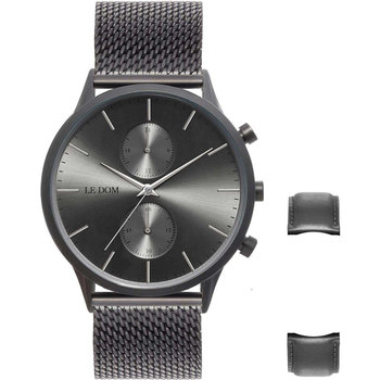 LEDOM Classic Grey Stainless Steel Bracelet Gift Set