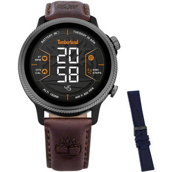 TIMBERLAND Trail Force S1 Smartwatch Brown Leather Strap Gift Set