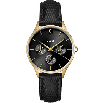 CLUSE Minuit Black Leather Strap