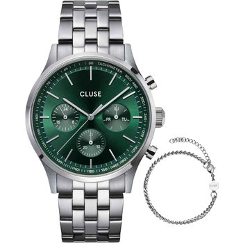 CLUSE Antheor Silver Stainless Steel Bracelet Gift Set