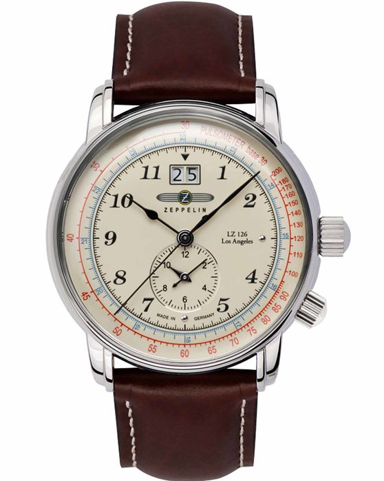 ZEPPELIN LZ 126 Los Angeles Brown Leather Strap