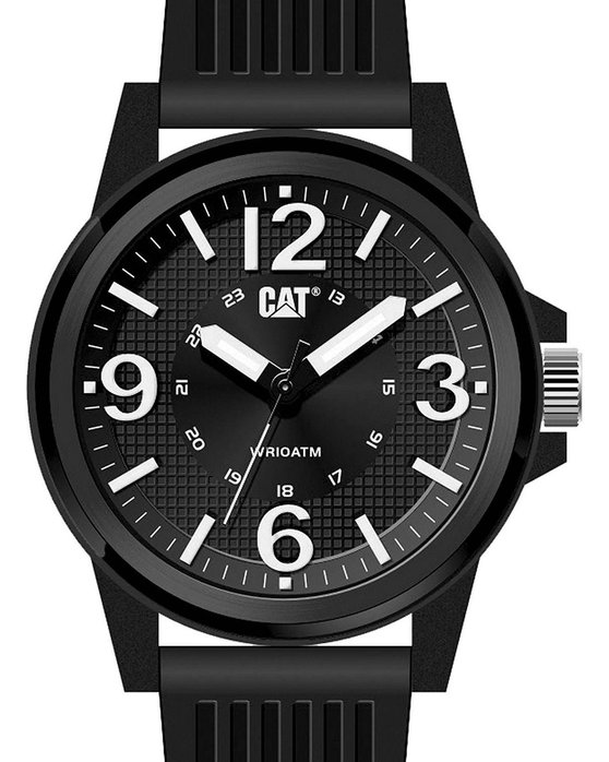 CATERPILLAR Groovy Black Silicone Strap