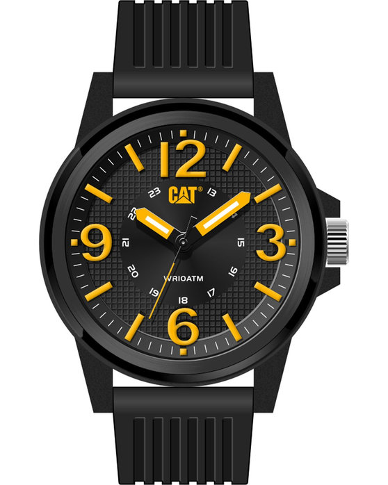 CATERPILLAR Groovy Black Silicone Strap