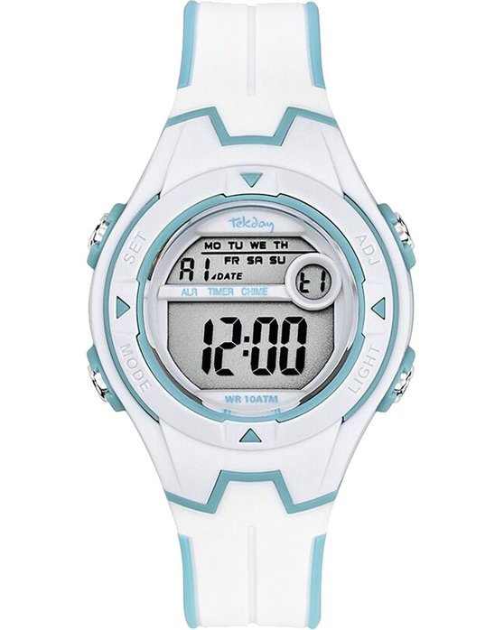 TEKDAY Chronograph Two Tone Plastic Strap