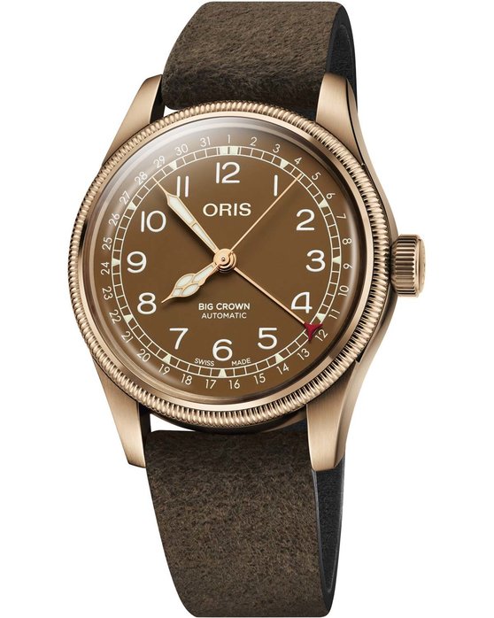 ORIS Big Crown Bronze Pointer Date Automatic Brown Leather Strap