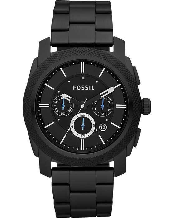 FOSSIL Machine Chronograph Black Stainless Steel Bracelet