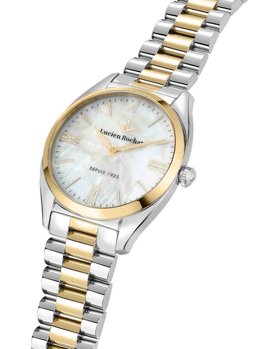 LUCIEN ROCHAT Mademoiselle Two Tone Stainless Steel Bracelet