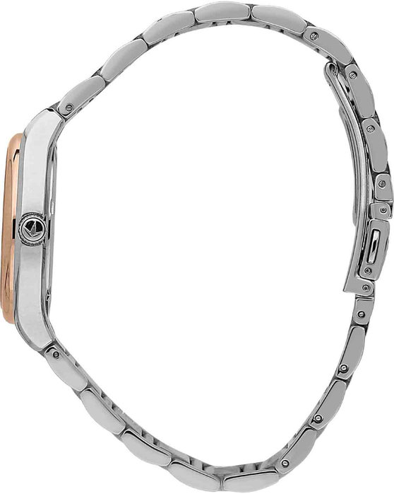 LUCIEN ROCHAT Avenue Diamonds Two Tone Stainless Steel Bracelet