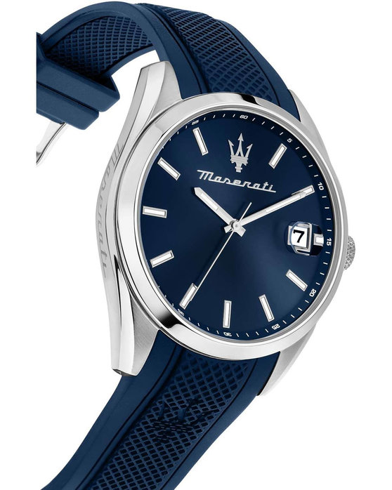 MASERATI Attrazione Blue Rubber Strap