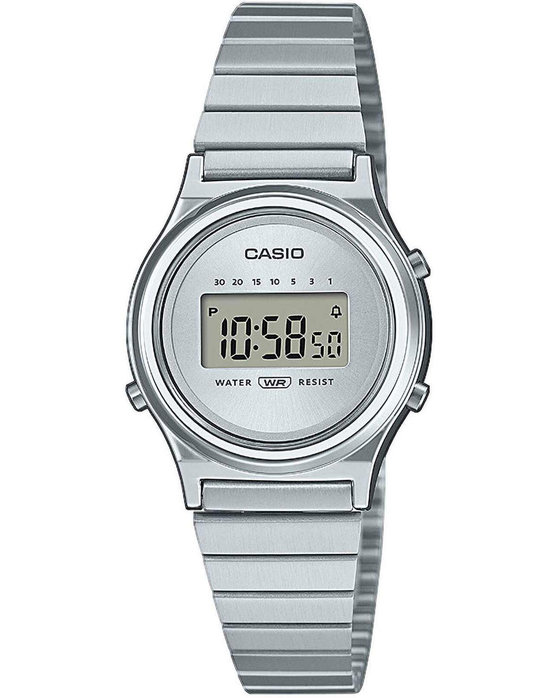 CASIO Vintage Chronograph Silver Stainless Steel Bracelet