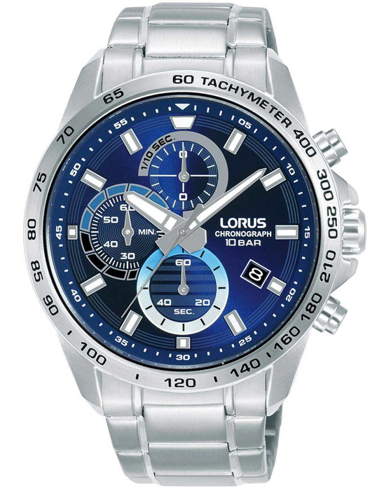 LORUS Sports Chronograph Silver Stainless Steel Bracelet