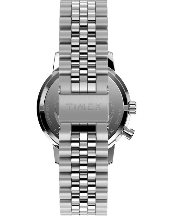 TIMEX Marlin® Moon Phase 40mm Silver Stainless Steel Bracelet