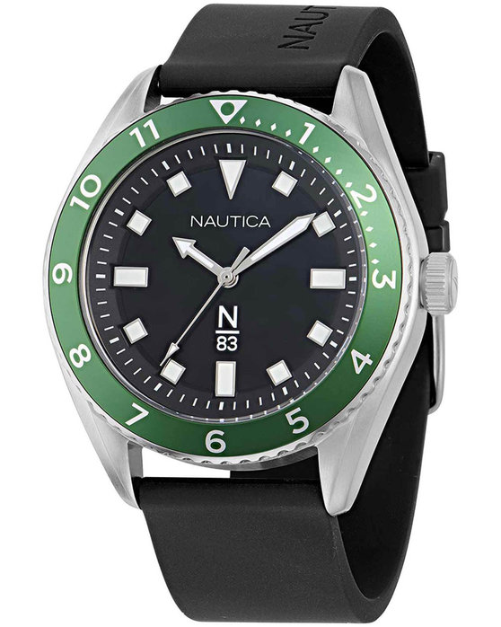 NAUTICA N83 Finn World Black Silicone Strap