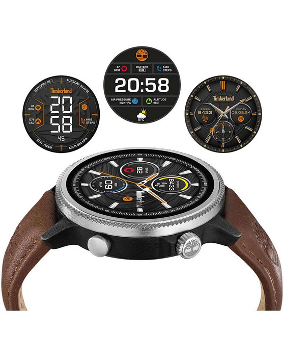 TIMBERLAND Trail Force S1 Smartwatch Brown Leather Strap Gift Set