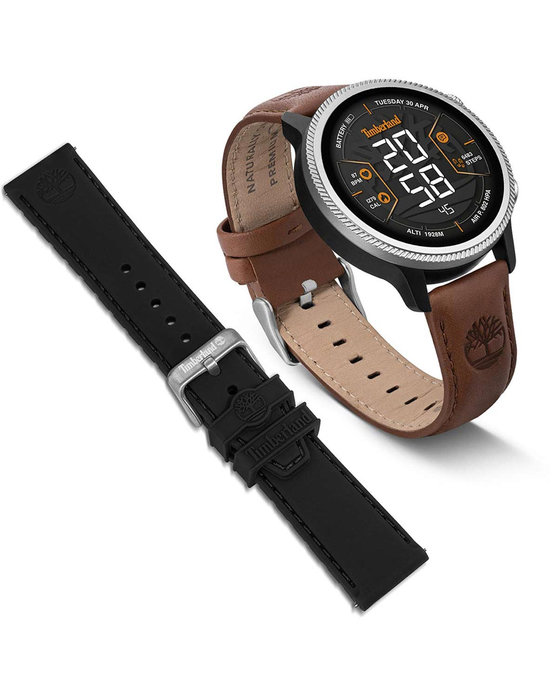 TIMBERLAND Trail Force S1 Smartwatch Brown Leather Strap Gift Set