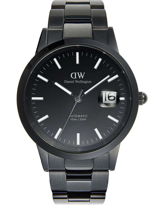 DANIEL WELLINGTON Iconic Link Automatic Black Stainless Steel Bracelet 40 mm