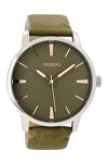 OOZOO Timepieces Olive Green Leather Strap