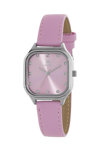MAREA Crystals Pink Leather Strap