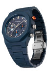 D1 MILANO Polychrono Chronograph Blue Polycarbonate Bracelet