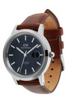 DANIEL WELLINGTON Iconic St Mawes Automatic Brown Leather Strap 40 mm