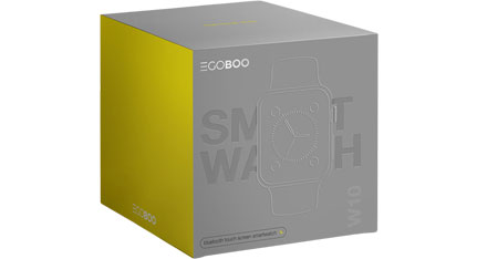 EGOBOO GW41 Explorer WR Smartwatch Pink Silicone Strap