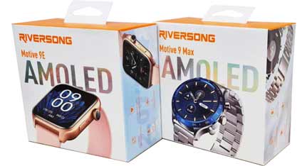 RIVERSONG Motive 5 Pro Rose Gold Case with Rose Silicone Strap