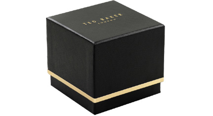 Λουράκι TED Wavy Design Black Leather Strap για APPLE Watches 38-40 mm