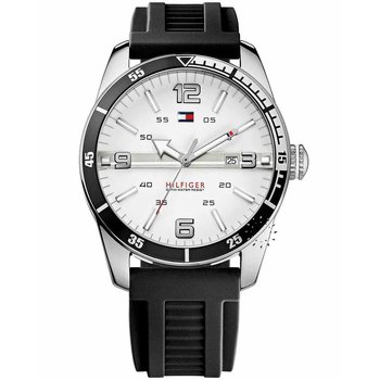 TOMMY HILFIGER Sport Black Rubber Strap