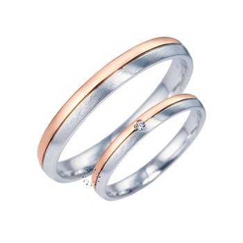 Wedding rings from 14ct Rose