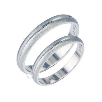 Wedding rings 14ct whitegold