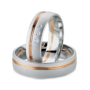 Wedding rings 8ct Pink Gold