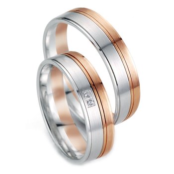 Wedding rings 8ct Pink Gold