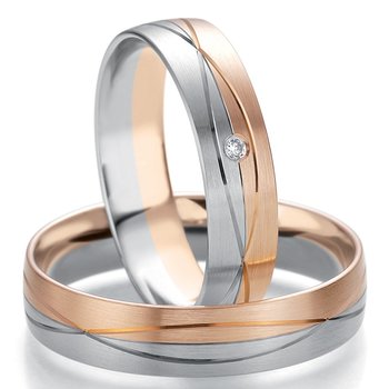 Wedding rings 8ct Pink Gold